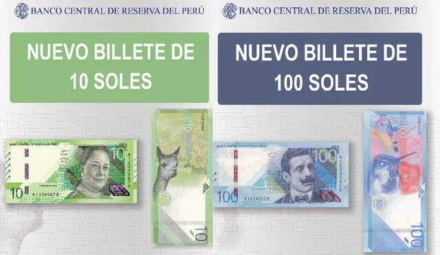 Los nuevos billetes tienen como protagonistas a la cantautora Chabuca Granda y al ingeniero Pedro Paulet.