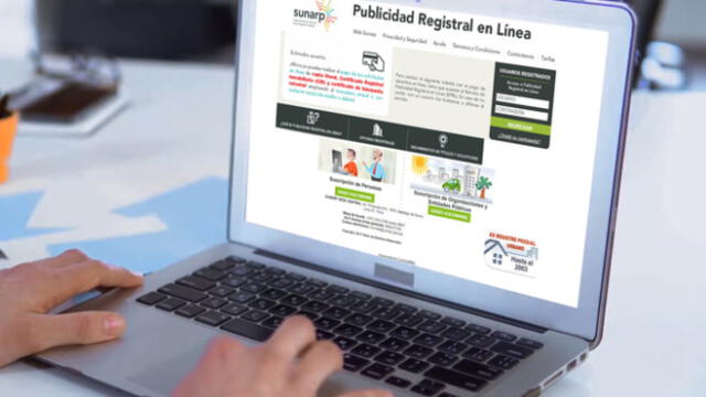 Para acceder al Servicio de Publicidad Registral en Línea se debe crear una cuenta en la aplicación móvil de Sunarp Para acceder al Servicio de Publicidad Registral en Línea se debe crear una cuenta en la aplicación móvil de Sunarp