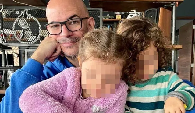 Ricardo Morán y sus hijos Emiliano y Catalina. Ricardo Morán y sus hijos Emiliano y Catalina.