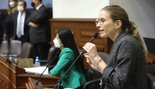 La congresista Adriana Tudela presentó hábeas corpus. Foto: Congreso La congresista Adriana Tudela presentó hábeas corpus. Foto: Congreso