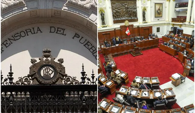 Congreso deberá elegir al nuevo defensor del pueblo. Foto: composición de La República