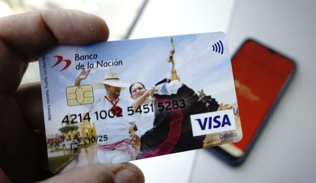 Extienden vigencia de tarjetas de débito del Banco de la Nación hasta mayo de 2022.