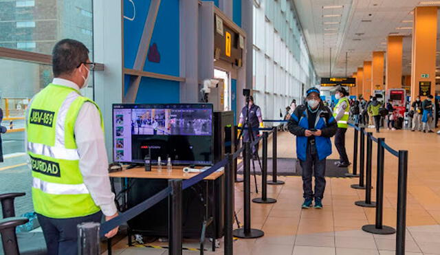 El aeropuerto Jorge Chávez tiene implementado cámaras termográficas en sus protocolos de ingreso. Foto: difusión