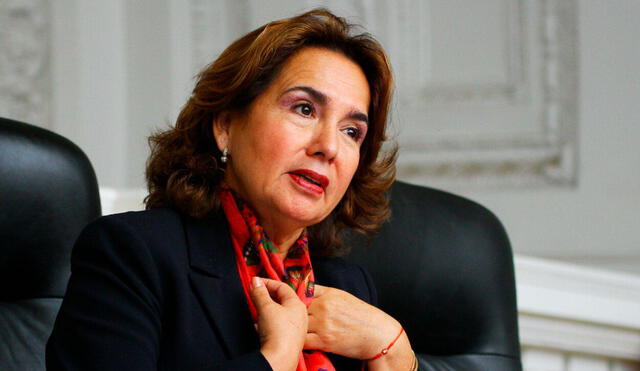 Elvia Barrios, presidenta del Poder Judicial.