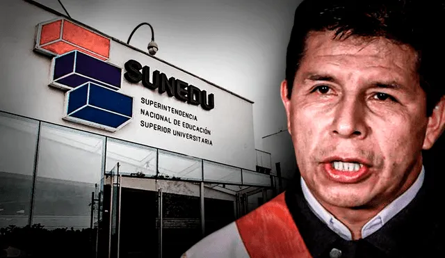 Pedro Castillo osberva ley que debilita la Sunedu