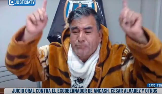César Álvarez Aguilar, alegatos finales en juicio "La Centralita". Foto: Justicia TV