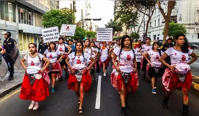 <em>Protestas por el caso de esterilizaciones forzadas. Foto: DEMUS</em> <em>Protestas por el caso de esterilizaciones forzadas. Foto: DEMUS</em>