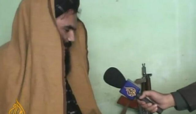  Sirajuddin Haqqani en entrevista con Al Jazeera en 2012. Foto: Captura de pantalla (Al Jazeera).   