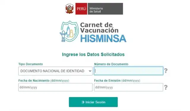 <em>Es importante ingresar correctamente los datos que se solicitan. Foto: MINSA</em> <em>Es importante ingresar correctamente los datos que se solicitan. Foto: MINSA</em>